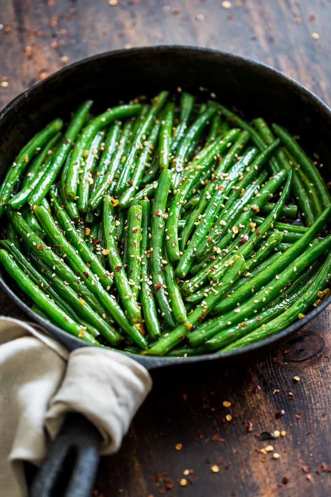 Green Beans & Roasted Carrots