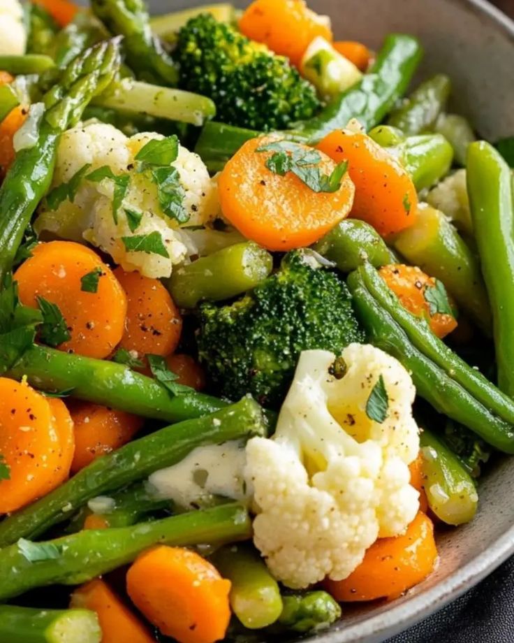 Garden Steamed Vegetables:
